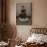  Slika - Frida Kahlo – Itzcuintli Dog with Me 80x120 U prirodnom drvenom okviru | shoptok.hr