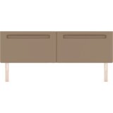 Naslon za glavo enostavne zasnove cappuccino 180 cm umetno usnje, (22049757) | Shoptok.si