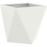  Cvetlično korito 2 pcs Bela 40 x 40 x 40 cm Jeklo, (5000207351) | Shoptok.si