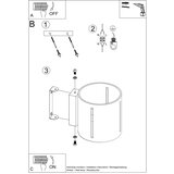 Nice Lamps Siva stenska svetilka Vulco – | Shoptok.si