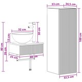  Set namještaja za kupaonicu 2 kom. Bijela 33 x 34,5 x 100 cm | shoptok.hr