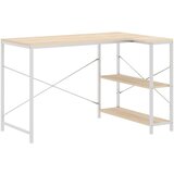 za računalo bijeli i boja hrasta 110x72x70 cm od iverice | shoptok.hr
