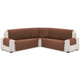 SOFA dvostransko pregrinjalo za kotno sedežno garnituro 160x60x60x160 cm bež / rjava eu kvaliteta Cene