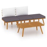  4-dijelna vrtna garnitura s jastucima masivno bagremovo drvo | shoptok.hr