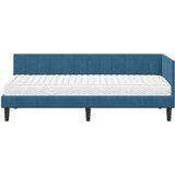  Kutni krevetni okvir s madracem 2 kom. Plava Baršun | shoptok.hr