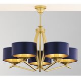 Jupiter 2114 - Luster na šipci KASZMIR 5xE27/15W/230V plava/zlatna | Eponuda.com