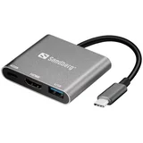 USB-C Mini Dock HDMI+USB mini priklopna postaja
