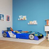  Dječji krevet trkaći auto 90 x 200 cm plavi | shoptok.hr
