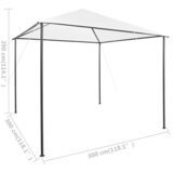  Sjenica 3 x 3 x 2,9 m bijela 180 g/m² | shoptok.hr