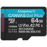 Kingston Canvas Go! Plus SDCG4/64GBSP microSDXC 64 GB, 200/100 MB/s | Eponuda.com