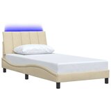  Okvir za krevet bez madraca Hanko krem 100 x 200 cm od tkanine | Eponuda.com