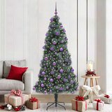  Umjetna božićna jelka s lampicama i setom kuglica Zelena 210 cm | shoptok.hr