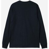 Carhartt WIP Pocket Majica z dolgimi rokavi dark navy | Shoptok.si