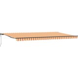vidaXL Automatska uvlačna tenda žuta i narančasta 600x300 cm | shoptok.hr