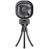 INF Večfunkcijski ventilator Octopus – prenosni z 5000mAh in LED zaslonom Black, (5000286620) | Shoptok.si