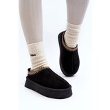 Kesi Slippers with thick eco-suede sole, Black Sylva Cijene