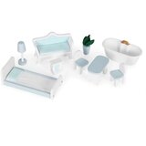 ECO TOYS Kućica za lutke Alice na 3 sprata, 4 sobe, set sa 9 komada nameštaja – ECOTOYS | Eponuda.com