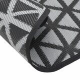 Vanjski tepih ARAKIL crni Ø 160 cm PP | shoptok.hr