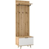 MID.YOU Garnitura za predsoblje KLEO, smeđa/bela | Eponuda.com