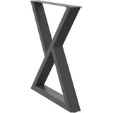 Noge za blagovaonski stol 2 kom. antracit 80 x (72-73,3) cm čelik | Eponuda.ba