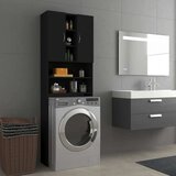 Ormarić za perilicu rublja crni 64 x 25 5 x 190 cm | shoptok.hr