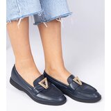 Gemre Navy blue women's loafers with elegant embellishment Viletta | shoptok.hr