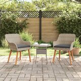  Vrtna stolica 2 pcs Svijetlo siva 62,5 x 55 x 82 cm poliratan | shoptok.hr
