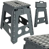  Neklizajući sklopivi tabure 39cm tamno sivi | shoptok.hr