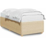 Okvir kreveta bez madraca Krem 80x200cm Tkanina | shoptok.hr