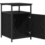  Noćni ormar 2 pcs Crni hrast Konstruirano drvo | shoptok.hr
