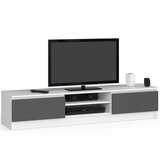 AKORD Tv Omarica, 2 Vrata, Bela/Siva, (5000331798) | Shoptok.si