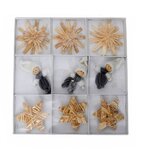 Lilium drveni ukrasi set od 9, 8cm, 451411 | ePonuda.com