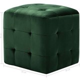 vidaXL tabure 2 kosa zelen 30x30x30 cm žametno blago | Shoptok.si