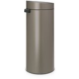 Brabantia Koš za smeti na dotik 30 L s plastičnim vložkom - platina | Shoptok.si
