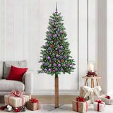 vidaXL Ožja jelka med 300 LED Zelena 210 cm PVC in trden bor | Shoptok.si
