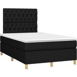  S oprugama i madracem crni 120 x 200cm od tkanine | shoptok.hr