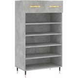 Ormarić za cipele boja betona 60x35x105 cm konstruirano drvo | shoptok.hr