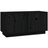TV omarica črna 80x35x40,5 cm trdna borovina, (20730675) | Shoptok.si