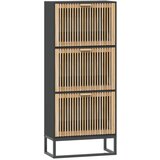 Maison Chic Omarica za obutev - Kopa za čevlje črna 52x25x120 cm inženirski les, (21777366) | Shoptok.si