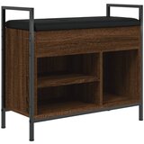  The Living Store Klop za čevlje rjavi hrast 65,5x32x57,5 cm inženirski les - Klop Za Čevlje, (21444120) | Shoptok.si