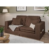Ropez Temno rjava sedežna garnitura 196 cm Nora – | Shoptok.si
