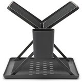 Brabantia Tamno sivi metalni dvoetažan ocjeđivač za posuđe 37x33 cm – | shoptok.hr