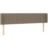  Posteljno vzglavje taupe 183x16x78/88 cm blago | Shoptok.si