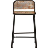 vidaXL Barski stolčki 2 črni 46x35,5x70 cm trden predelan les | Shoptok.si