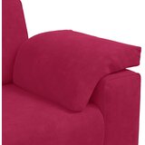  Trosjed Kauč Vinsko Crvena 220x77x82 cm Baršun | shoptok.hr
