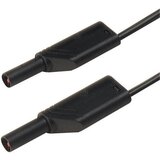 SKS Hirschmann 4 mm safety test lead\, 2x stackable plugs\, 2\,5 mm²\, 200 cm, (20423251) Cene