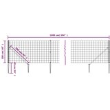  Mrežna ograja s konicami za postavitev zelena 1x10 m | Shoptok.si