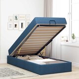  Okvir kreveta s madracem 2 pcs Plava tkanina | shoptok.hr