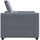 SOFA na razvlačenje Singl s kotačima Tamno siva Baršun | Eponuda.com