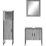  3-dijelni set kupaonskih ormarića boja hrasta sonome drveni | shoptok.hr